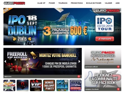 EuroPoker - Site lgal en France