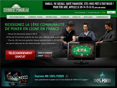 Everest Poker - Site lgal en France