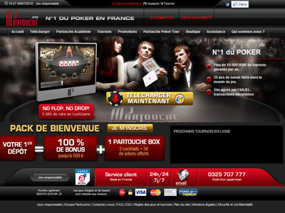 Partouche Poker - Site lgal en France