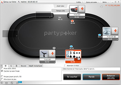 Logiciel Party Poker