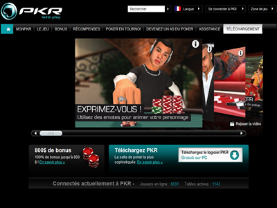 PKR - Site lgal en France