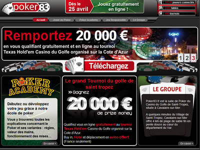 Poker 83 - Site lgal en France