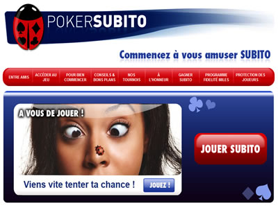 Poker Subito - Site lgal en France
