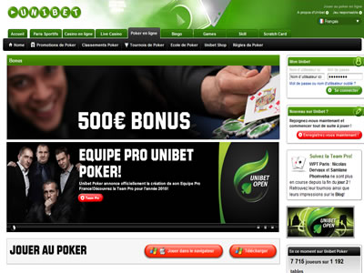 Unibet Poker - Site lgal en France