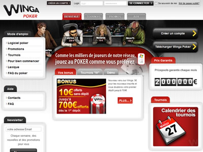 Winga Poker - Site lgal en France