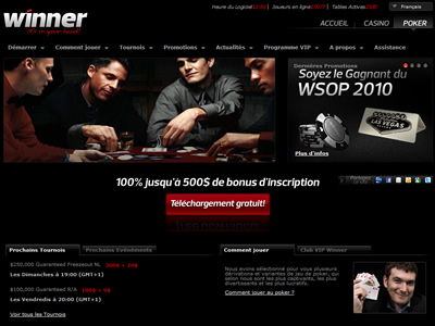 Winner Poker - Site lgal en France