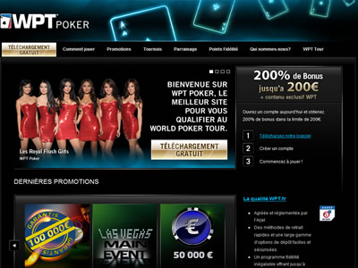 WPT Poker - Site lgal en France